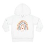 Personalized Sweatshirt for Girls - Boho Rainbow Name Sweatshirt Custom Gift for Kids White