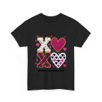 Personalized T Shirt for Couple - XOXO Funny Matching Valentine’s Day Custom Name T Shirts Black