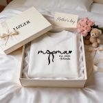 Custom Mama Sweatshirt with Kids Names - Personalized Mother’s Day Gift - 100% Cotton Crewneck S-5XL White (4)