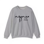 Custom Mama Sweatshirt with Kids Names - Personalized Mother’s Day Gift - 100% Cotton Crewneck S-5XL Sport Grey