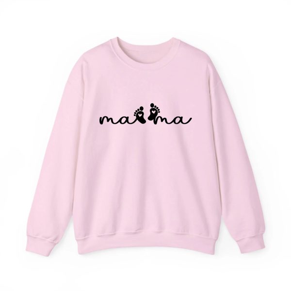 Personalized Mama Sweatshirt with Name - Custom Est. 2026 Mother's Day Gift - Heavyweight Cotton S-5XL Light Pink