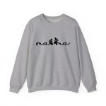 Personalized Mama Sweatshirt with Name - Custom Est. 2026 Mother's Day Gift - Heavyweight Cotton S-5XL Sport Grey