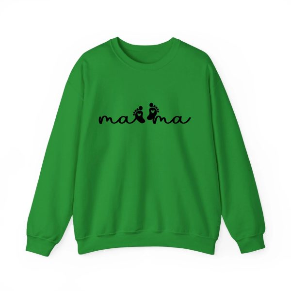 Personalized Mama Sweatshirt with Name - Custom Est. 2026 Mother's Day Gift - Heavyweight Cotton S-5XL Green
