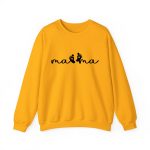 Personalized Mama Sweatshirt with Name - Custom Est. 2026 Mother's Day Gift - Heavyweight Cotton S-5XL Gold