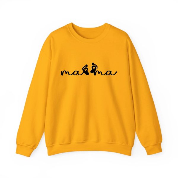 Personalized Mama Sweatshirt with Name - Custom Est. 2026 Mother's Day Gift - Heavyweight Cotton S-5XL Gold