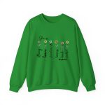 Custom Mom Gift - Personalized She is Strong Brave Fearless Floral Sweatshirt - Eco-Friendly US Cotton Green