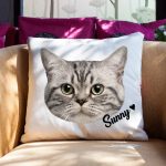 Custom Cat Pillow With Name
