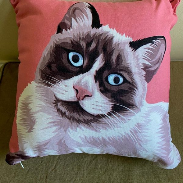 Custom Pet Portrait Pillow - Image 10