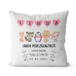 Cute Animals Throw Pillow  Custom