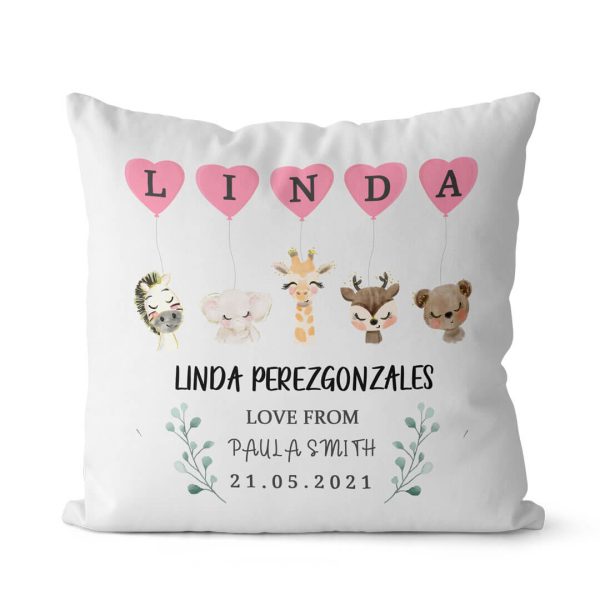 Cute Animals Throw Pillow  Custom - Image 2
