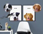 Custom Pet Portrait Wall Art With Names - Image 3