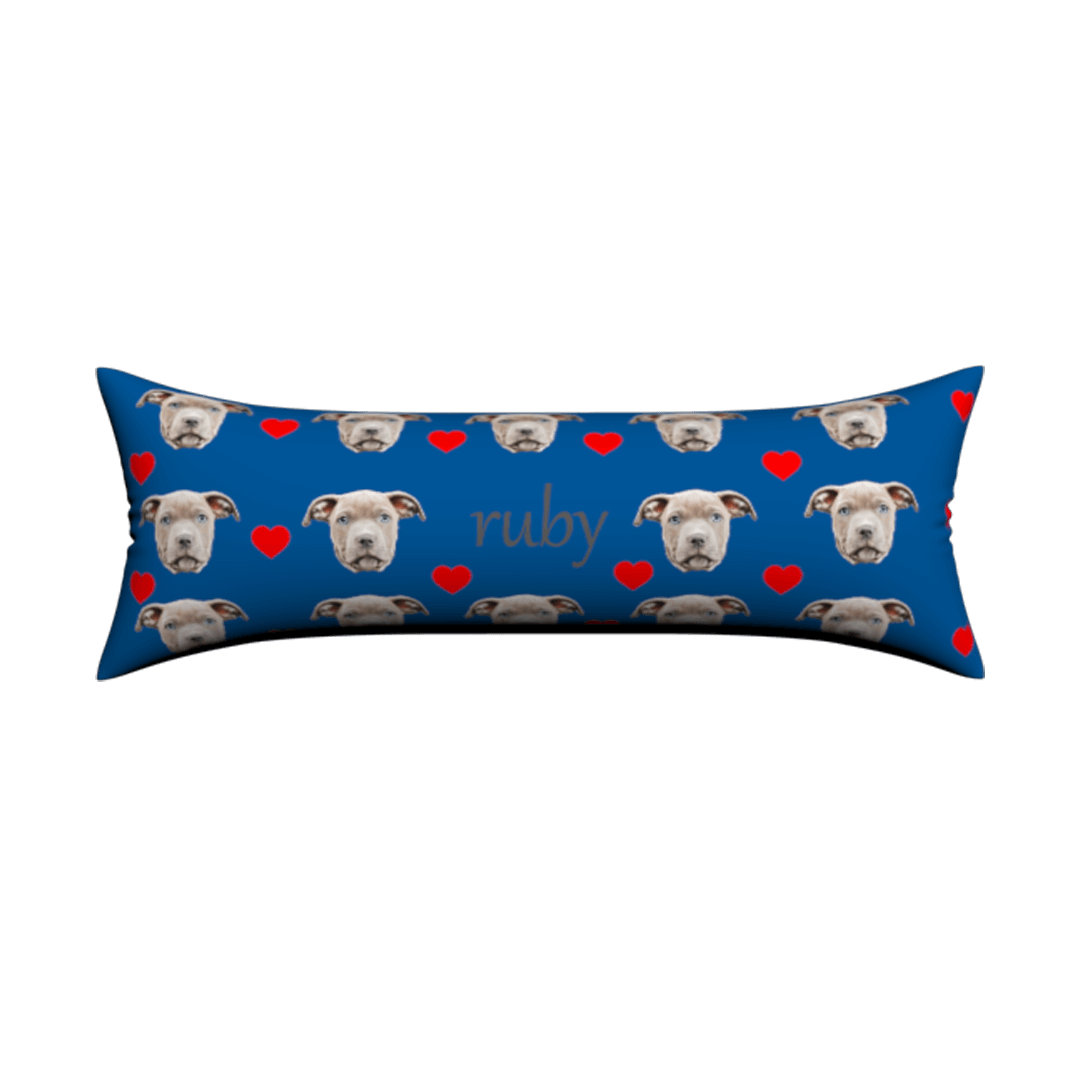 blue1 Custom Body Pillow Cases With Face - Image 1